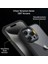 iPhone 15 Pro Için Hybrid Serisi Arkası Kristal Şeffaf Polikarbonat Kenarları Silikon Kamera Lens Çerçevesi ve Tuşları Metal Yüksek Kalite Şeffaf Silikon Kılıf (Siyah, Klasik) 3