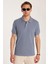 Erkek Slim Fit Dar Kesim %100 Pamuk Füme Polo Yaka Tişört 3