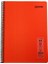 Flex A4 120 Yaprak Çizgili Spiralli Plastik Neon Kapak Defter Turuncu 1