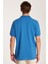Erkek Regular Fit Klasik Kesim %100 Pamuk Düz Pike Indigo Polo Yaka Tişört 5