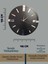 Dekoratif Ahşap Duvar Saati Lüks Duvar Dekoru Sessiz Mekanizma Modern Saat Ahşap Saat Wall Clock 4