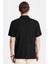 Erkek Slim Fit Dar Kesim Viskon Fermuarlı Polo yaka Siyah tişört 5