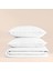 %100 Pamuk Percale Nevresim Seti 160X220 cm Beyaz - Pure Serisi 2
