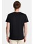 Erkek Slim Fit Dar Kesim %100 Pamuk Yumuşak Dokulu Baskılı Siyah Bisiklet Yaka Tişört 5