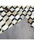 %100 Doğal Dana Derisi Kaymaz Taban Premium Patchwork Halı 3 Boyutlu - Siyah Gold 4