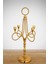 Gold Renk Beş Kollu Metal Şamdan – Modern ve Minimalist Dekoratif Mumluk 1
