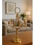 Gold Renk Beş Kollu Metal Şamdan – Modern ve Minimalist Dekoratif Mumluk 2