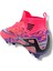Çoraplı Unisex Krampon Halısaha & Çimsaha Ayakkabı Neon Pembe Desenli 4