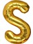 Harf Folyo Helyum Balon Gold Harf 40 cm 1