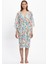 Kadın Çok Renkli Geometrik Uzun Kimono 25PL15ST 4