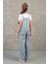 Rahat Geniş Paça Cepli Denim Salopet Jean Kız Çocuk Tulum 2