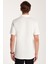 Erkek Slim Fit Dar Kesim %100 Pamuk Fermuarlı Beyaz Polo Yaka Tişört 5