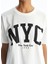Xsıde Bisiklet Yaka New York Baskılı Kadın Tişört (S5) 3