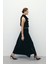 Yırtmaçlı Uzun Etek - Siyah 2