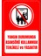 35 x 50 Yangın Durumunda Asansörü Kullanmak Tehlikeli ve Yasaktır Folyo Baskı Sticker Uyarı Levhası 1