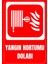 35 x 50 Yangın Hortumu Dolabı Folyo Baskı Sticker Uyarı Levhası 1