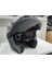 Jk-20 Jk 902 Mat Siyah Çene Pedli Güneş Vizörlü Çeneden Açılır Kask [mat Black] 5