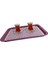 Kaydırmaz Tabanlı Servis Tepsi Sunum Tepsisi Büyük BOY-1136-02-BORDO,YEŞİL 3