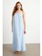 Kadın Bebe Mavi Maxi Basic Elbise İRE1012 1
