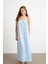 Kadın Bebe Mavi Maxi Basic Elbise İRE1012 3