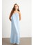 Kadın Bebe Mavi Maxi Basic Elbise İRE1012 4