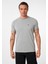 Victor Erkek Regular Fit Nakışlı Basic T-Shirt 1