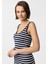 Angel Kadın Çizgili Slim Fit Elbise 4
