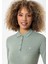Cinzia Slim Fit Uzun Kollu Polo Yaka Kadın T-Shirt 4