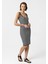 Angel Kadın Çizgili Slim Fit Elbise 1