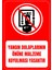35 x 50 Yangın Dolaplarının Önüne Malzeme Koyulması Yasaktır Folyo Baskı Sticker Uyarı Levhası 1