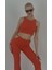 Kadın Pantolon Yanları Detaylı Crop Takım 1
