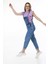 Kadın Askılı Denim Kot Tulum 4