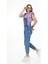 Kadın Askılı Denim Kot Tulum 5