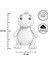 Elite El Örgüsü Amigurumi Dinozor, %100 Pamuk Iplikten, 35 Cm, Sevimli El Yapımı Oyuncak 1 Adet 2