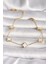 Elite 316L Çelik Gold Renk Baby Boy Yonca Model Kadın Bileklik - TJ-BB6640 1 Adet 1