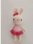 Elite Süslü Minik Kız Tavşan Organik Örgü Oyuncak,amigurumi Bebek/el Işi Oyuncak/bebek Hediyesi 1 Adet 1