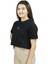 Nullaloon | Siyah Renk Baskılı Crop | Oversize 4