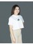 Sylvanea | Beyaz Renk Baskılı Crop | Oversize 3