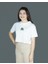 Sylvanea | Beyaz Renk Baskılı Crop | Oversize 4
