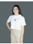 Lumigrow | Beyaz Renk Baskılı Crop | Oversize 4