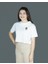 Roarion | Beyaz Renk | Baskılı Crop | Oversize 4
