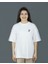 Skyperch | Beyaz Renk Baskılı Kadın T-Shirt | Oversize 2