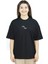 Flamepetal | Siyah Renk | Baskılı Kadın T-shirt | Oversize 2