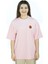 Luxfin | Pembe Renk Baskılı Kadın T-Shirt | Oversize 2