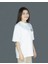 Structura Mortis | Beyaz Renk Baskılı Kadın T-Shirt | Oversize 3