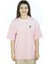 Skyperch | Pembe Renk Baskılı Kadın T-Shirt | Oversize 2