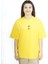 Aqua-Nihil | Sarı Renk Baskılı Kadın T-Shirt | Oversize 2