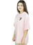 Cardipalm | Pembe Renk Baskılı Kadın T-Shirt | Oversize 4