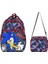Ilkokul Çantası Sonic 2'li Set 40*30 cm Beslenme Çantası Ortopedik Sırt Çantası Erkek Çocuk 1