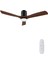 Ahşap Tavan Vantilatörü Aydınlatmalı Kısılabilir LED 24W Sessiz Dc Motor 38W 132CM 1